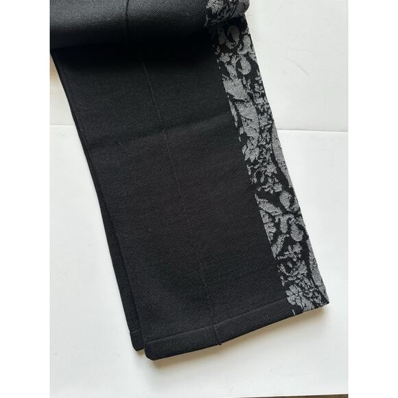 Versace Knit Barocco Jacquard Black Wool/Silk Pants L (50) 1013253 IT NWT $1525 - Picture 6 of 16